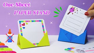 Origami Paper Stand || How to make Paper Holder, School Craft Idea