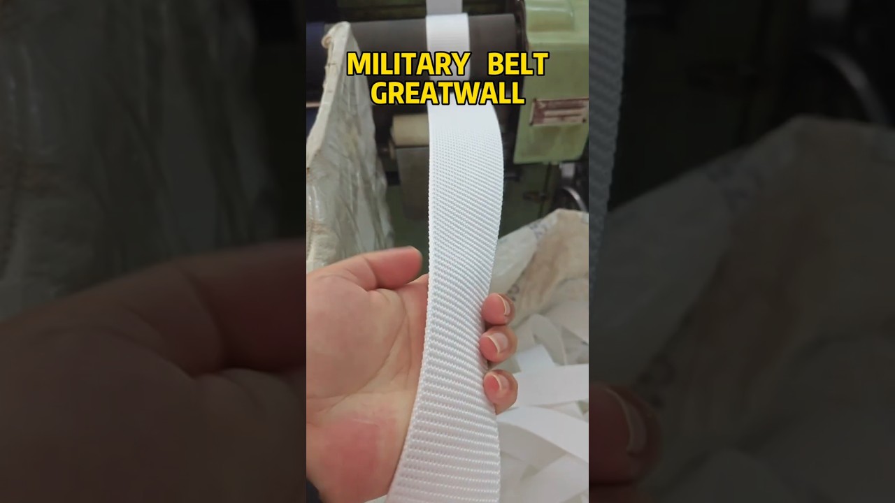 Thick strong PP webbing tape for Military belt from Greatwall webbing factory in Guangzhou China.