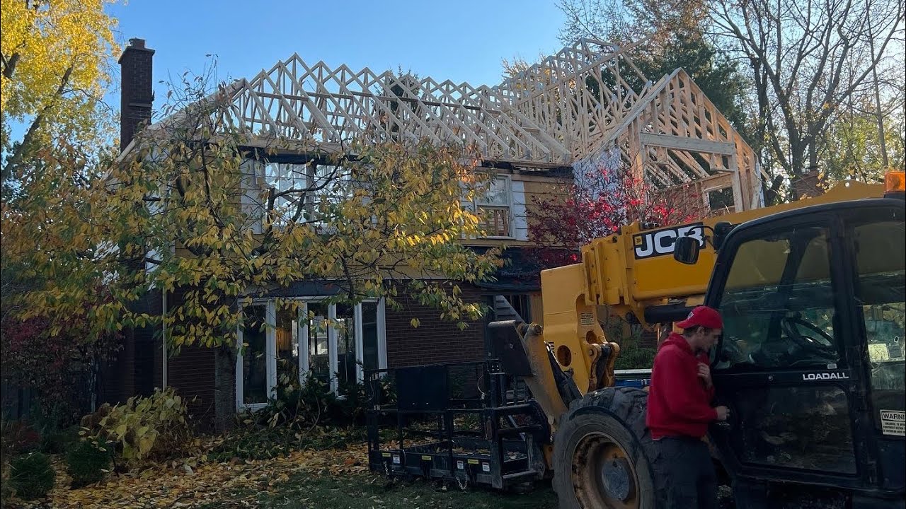 Full House Reno First Day of Roof Framing YouTube