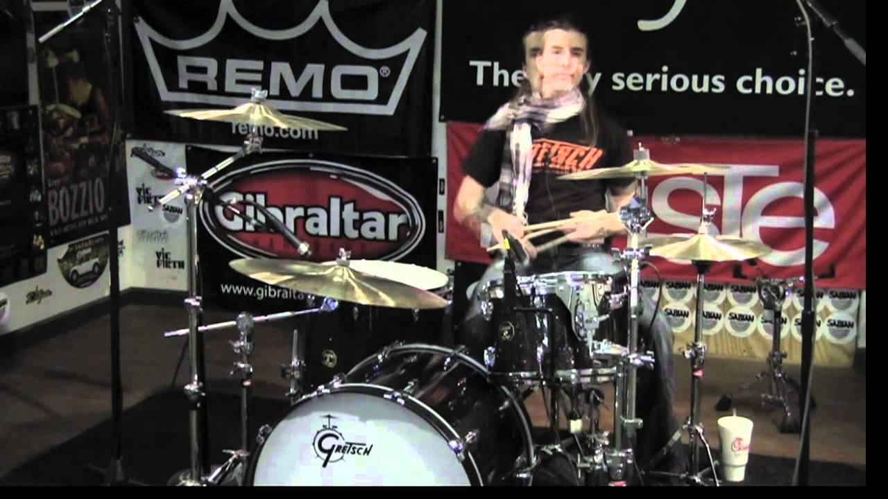 Greenbrier Drum Demo Gretsch USA Custom Black Sparkle with Stephen Whitesides