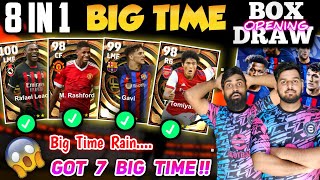 Got 7 Big Time 😱 | Raining Big Time Combined Epic BOXDRAW | 30K Coins 🤑 In 8 Big Time Packs |