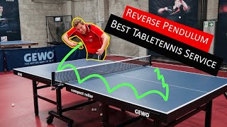 Most dangerous table tennis serve in the world!? Reverse Pendulum | Second Phase | XOLAY