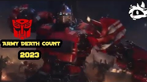 transformers Autobots army death count (2023)
