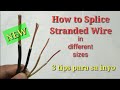 HOW TO SPLICE STRANDED WIRE