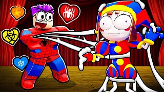 ESCAPING THE AMAZING DIGITAL CIRCUS IN ROBLOX WITH CUSTOM HEARTS!