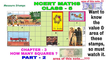 NCERT MATHS | CLASS - 5 | CHAPTER - 3, HOW MANY SQUARES | PART - 2 |
