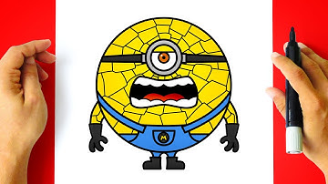 How to DRAW MEGA MINION JERRY - Despicable Me 4