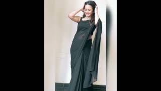 Angelic Azhagi Vj Looks Absolutely Gorgeous In A Black Saree