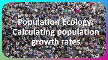 Population ecology: Calculating population growth rate