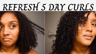 HOW TO: REFRESH 5 DAY CURLS | SKIP WASH DAY | EASY HAIRCARE ROUTINE