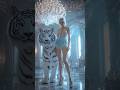 Tiger and woman #agt #bgt #agtreaction #art #magic #transformation