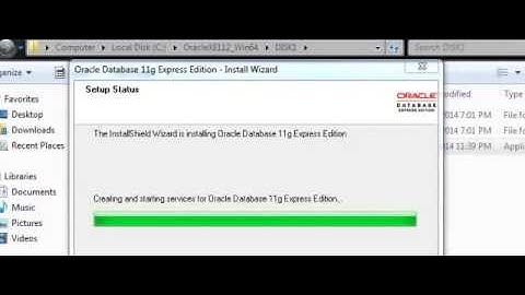How to install Oracle11g R2 XE ON Windows 7