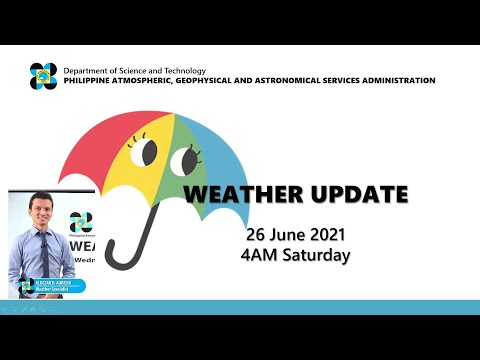 Public Weather Forecast Issued at 4:00 AM June 26, 2021