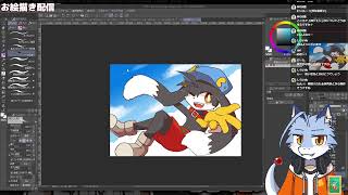 【お絵描き】朝活お絵描き：クロノア描く【2時間くらい】