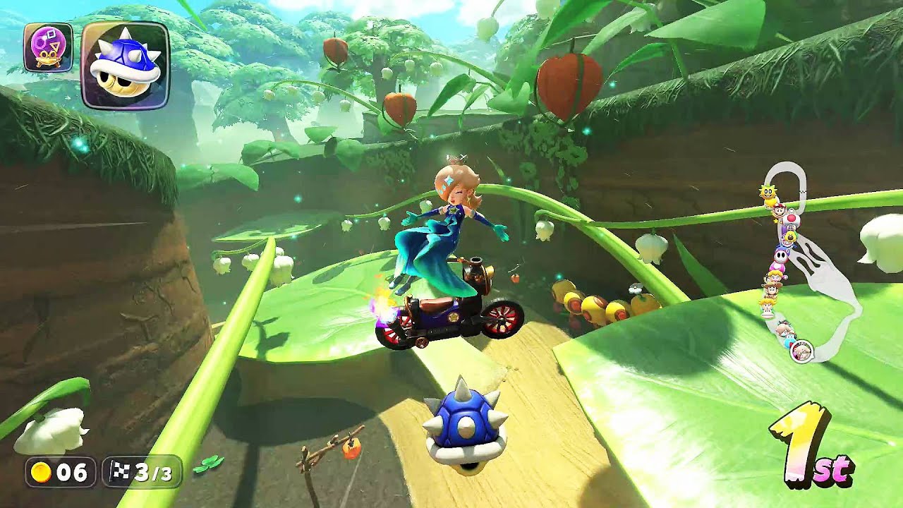 Throwing a BLUE SHELL while in FIRST PLACE | Mario Kart World
