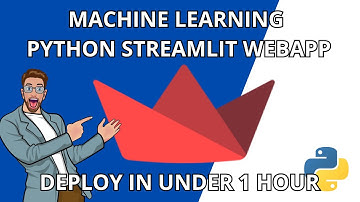 Create a Machine Learning Web App from Scratch - Python Streamlit Step-by-Step Tutorial