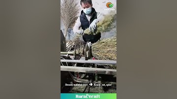 This Broom-Making Robot is My New Favorite Thing! 🧹🤖 So SATISFYING! #broom #oddlysatisfying