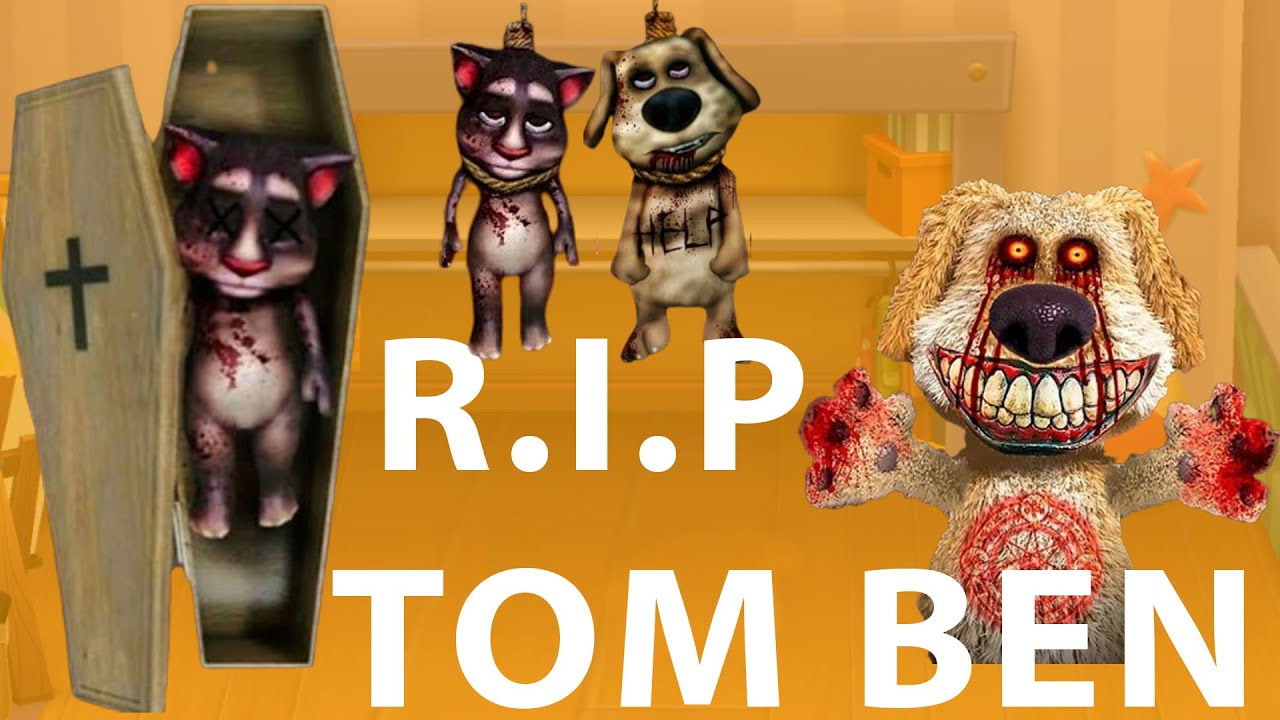 Tom Us R.I.P. TOM and BEN 😭 - My Talking Tom Friends - AMONG US FULL screen ...