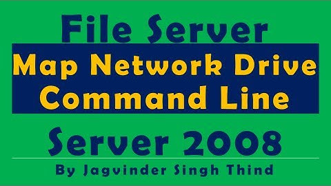 ✅ How to Map network Drive using command line in Windows Server 2008 in Hindi
