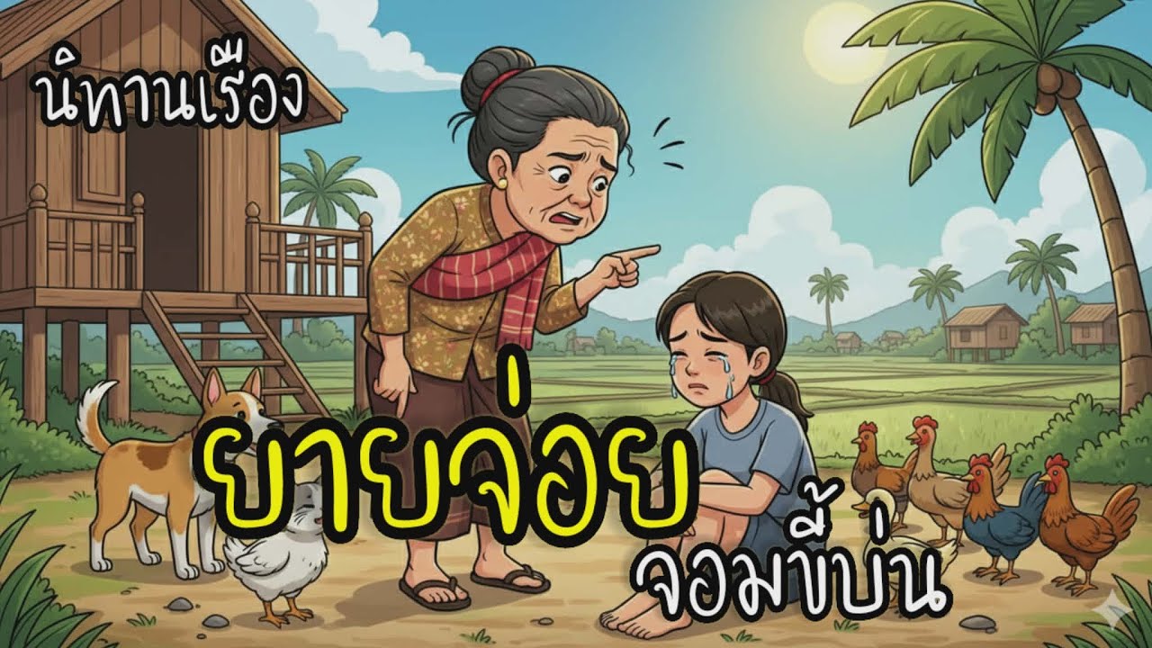 นิทานเรื่อง🌟ยายจ่อยจอมขี้บ่น🌟 #นิทานก่อนนอน #นิทาน #นิทานสอนใจ #นิทานบ้านเราkk 