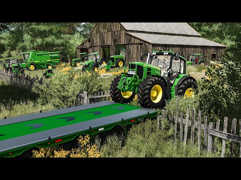 Видео: Старый заброшенный сарай John Deere - везде тракторы | Farming Simulator 22