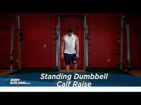 Standing Dumbbell Calf Raises - Calf Exercise - Bodybuilding.com
