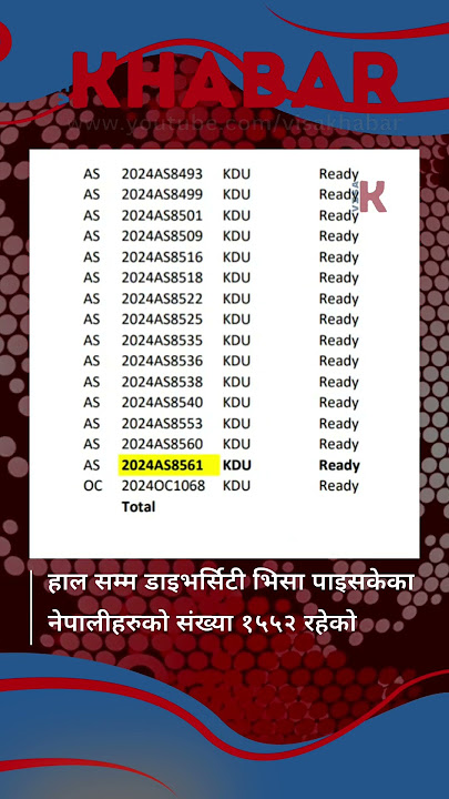 NEPAL DV LOTTERY CASE UPDATE #dvlottery #visabulletin