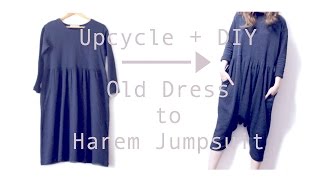 Refashion DIY Old Dress to Harem Jumpsuitㅣmadebyaya