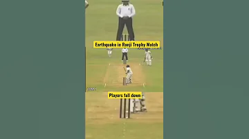 Accident on cricket field | #earthquake or #beeattack ? In #ranjitrophy match