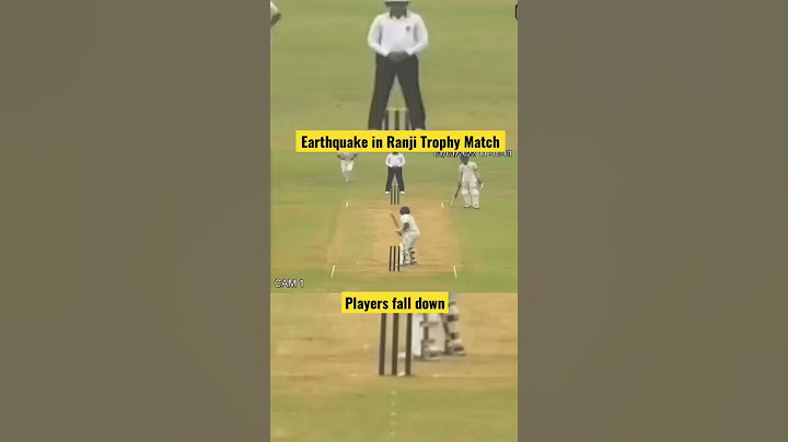 Accident on cricket field | #earthquake or #beeattack ? In #ranjitrophy match