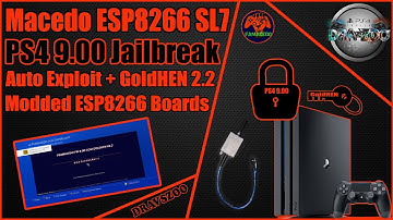 PS4 9.00 MACEDO ESP8266 SuperLight 7 HOST | Auto Jailbreak + GoldHEN v2.2 | Modded ESP8266 Boards