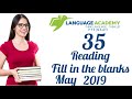 Most Repeated PTE Reading Fill In The Blanks May 2019 | Practice With Answers | Language Academy PTE