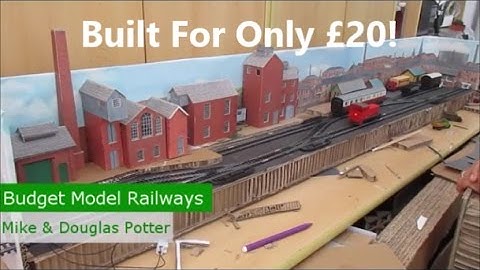 OO Gauge Shunting Layout - Light Weight, Cardboard Baseboard Construction!