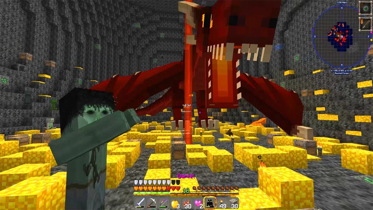 A OSCURAS CONTRA UNA DRAGONA FURIOSA - MUNDO MIANNNCRAFT #37 Minecraft serie de mods gameplay español transistor