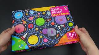 Usborne Book And Jigsaw Space Maze ( 200 Pieces ) — Toycra