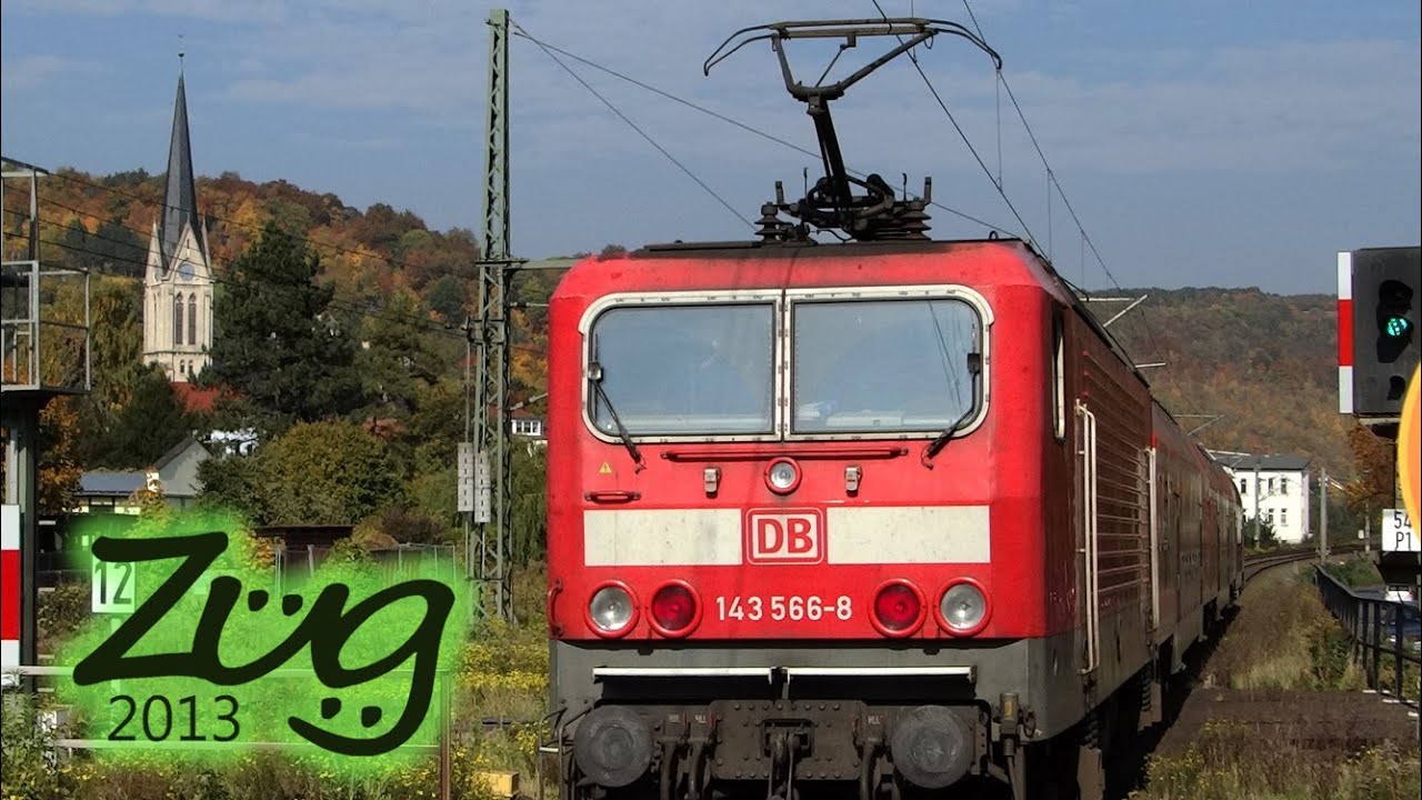 Historisch: BR 143 und DR-Dostos zwischen Halle und Naumburg | Zug2013 Kurzvideo