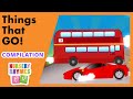 THINGS THAT GO! | Compilation | Nursery Rhymes TV | English Songs For Kids