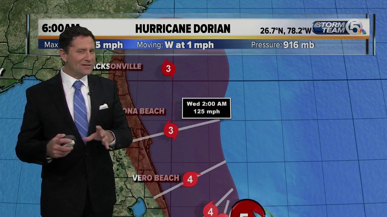 dorian prato garcia 6 a.m. Monday Dorian update