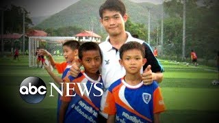 Community rallies behind Thai soccer coach after rescue