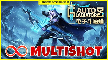 Infinite Multishot Build! | Drow Ranger Dota 2 Auto Gladiators