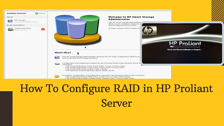 How To Configure RAID in HP Proliant Server