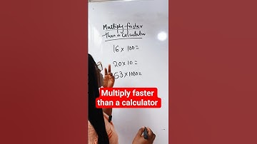 Math tricks, multiply faster than a calculator. #maths #mathstricks #mathshorts
