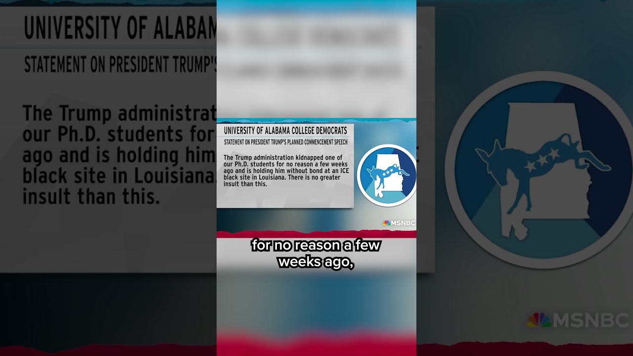  Shocked And Disgusted Univ Of Alabama Dems React To Trump Giving Commencement Address