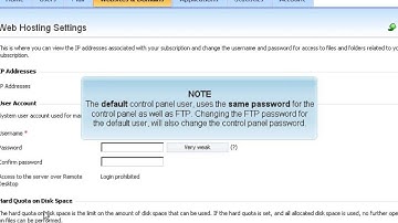 Changing your ftp password