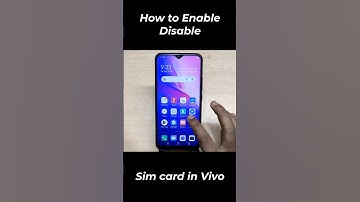How to enable sim card in vivo #smartphone #simcard