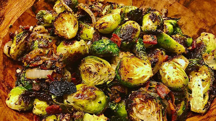 Crispy Brussel Sprouts & Bacon!  SO Easy & SO TASTY!