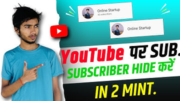 Subscribe Hide Kaise Kare 2022 || How To Hide Subscribers In Youtube | how to hide subscribers