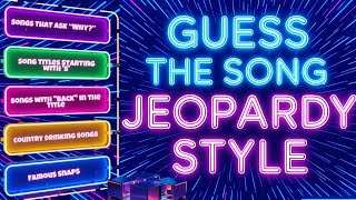 картинка: Угадай песню! Музыкальная викторина Jeopardy | Музыкальная викторина | Quiz Burst