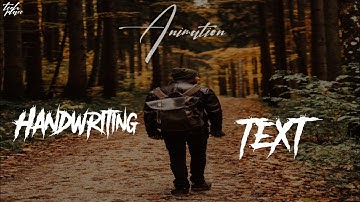 Awesome Handwriting On Text Effect Edit With Kinemaster | Tech Place