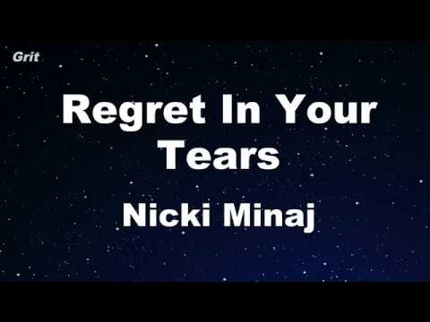 Regret In Your Tears - Nicki Minaj Karaoke 【No Guide Melody】 Instrumental